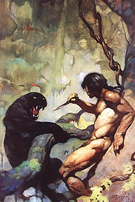 24P Erotic Fantasy Art 7 - Frank Frazetta