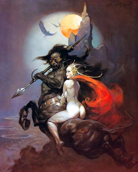 24P Erotic Fantasy Art 7 - Frank Frazetta
