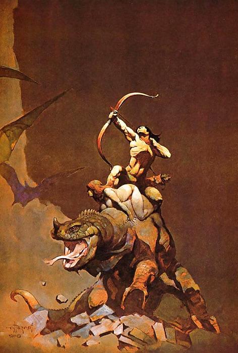 24P Erotic Fantasy Art 7 - Frank Frazetta
