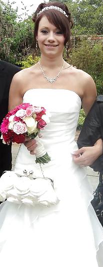 4P Bride sucking on a cock