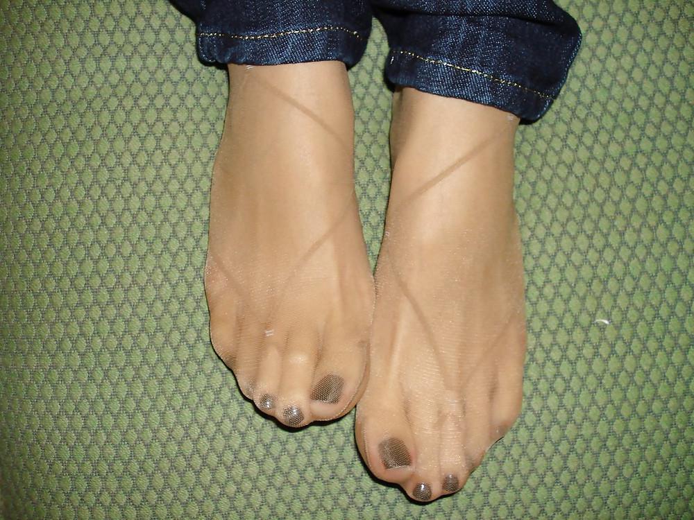 14P Nylon Feet Toes Soles Amateur Enjoy :)