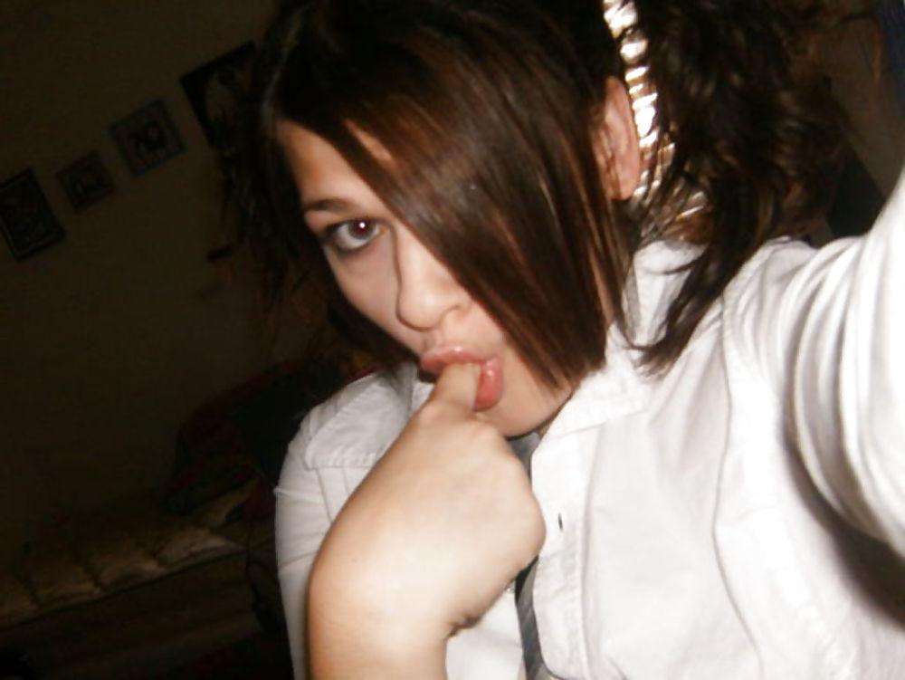 25P Chubby teen girl playing with dick and dildo