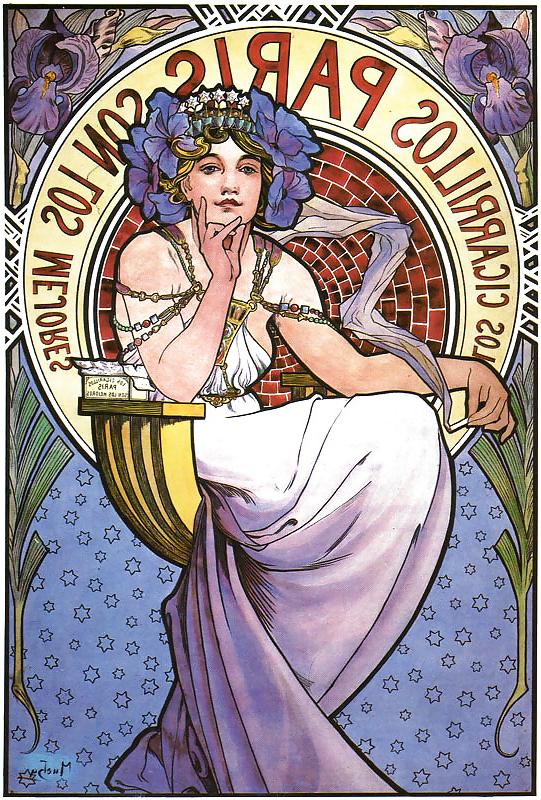 25P Ornamental Art Deco Advertising 2 - Alfons M. Mucha c. 1910