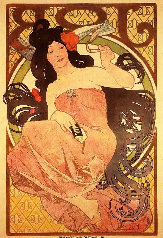 25P Ornamental Art Deco Advertising 2 - Alfons M. Mucha c. 1910