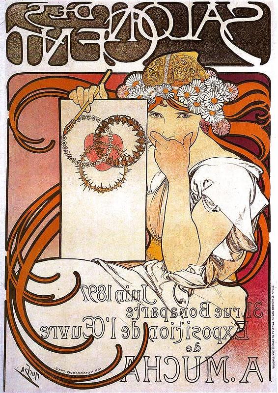 25P Ornamental Art Deco Advertising 2 - Alfons M. Mucha c. 1910