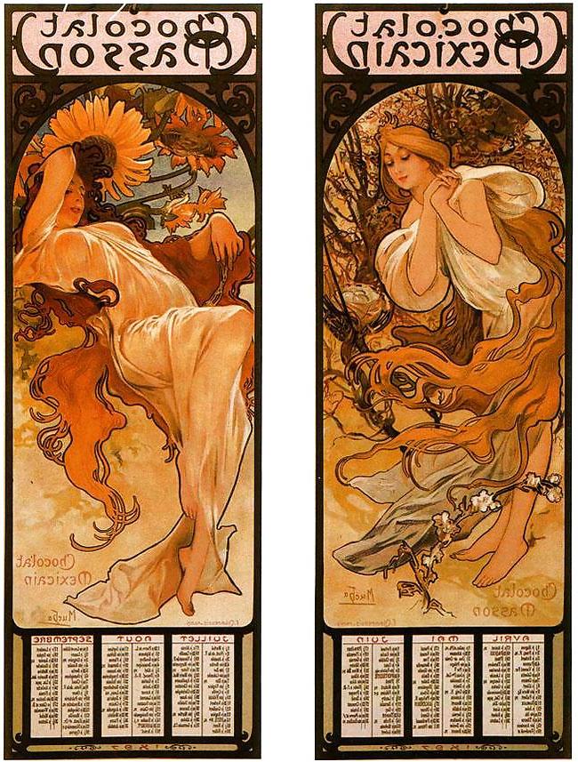 25P Ornamental Art Deco Advertising 2 - Alfons M. Mucha c. 1910