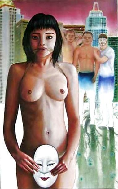 23P Painted EroPorn Art 123 - Nazanin Pouyandeh