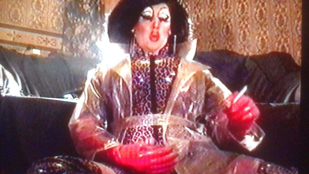 24P Clear PVC mac n leopard smoking wank