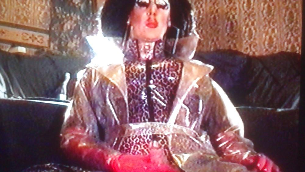 24P Clear PVC mac n leopard smoking wank