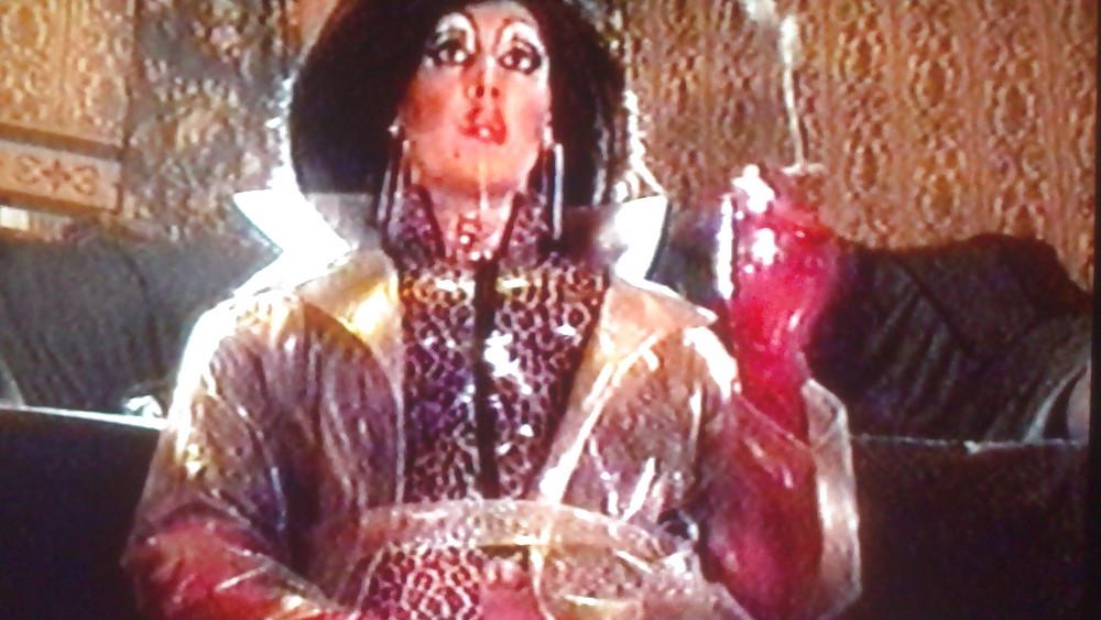 24P Clear PVC mac n leopard smoking wank