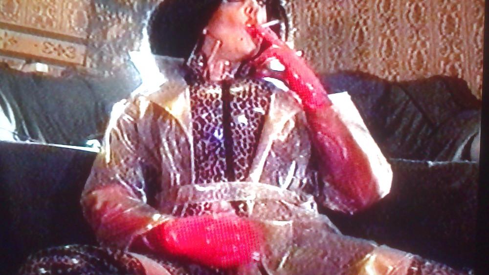 24P Clear PVC mac n leopard smoking wank