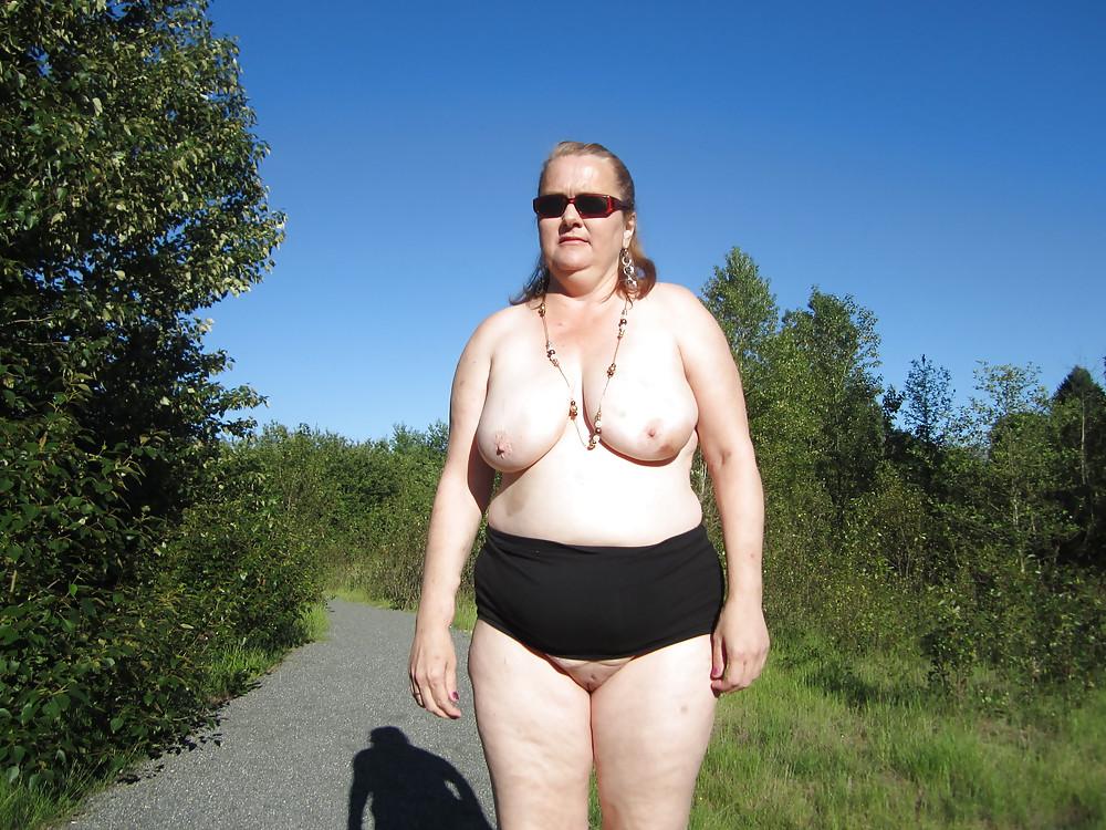 21P Topless walk