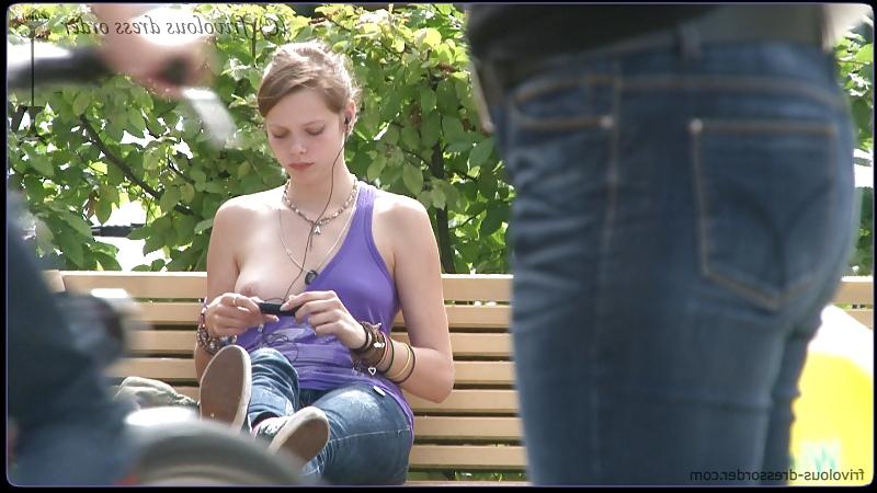 14P Exposed in public, downblouse, nip slip, see through