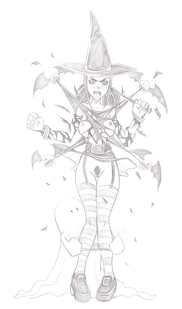 24P Sexy Halloween Cartoon Art