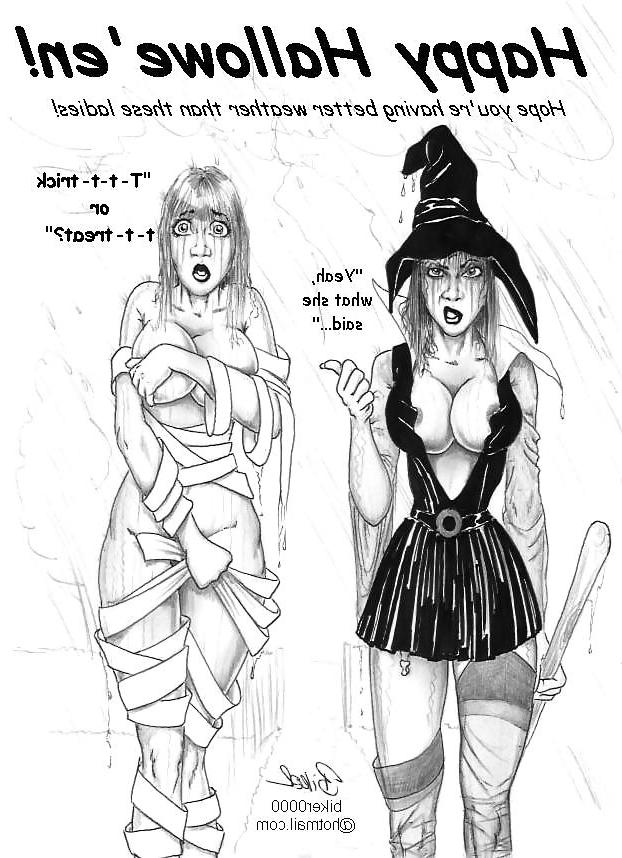 24P Sexy Halloween Cartoon Art