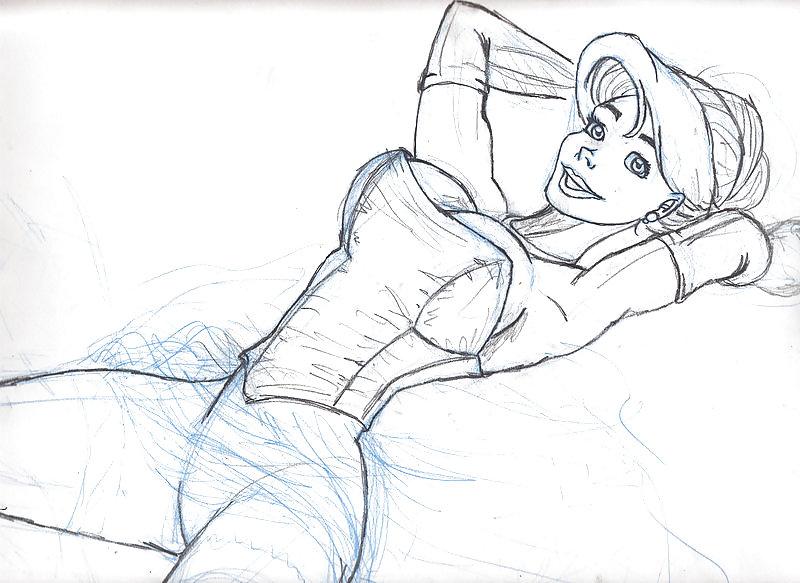 19P 3D -Cartoon-0033- JackAnita's Art-Nude gal. -5- no color
