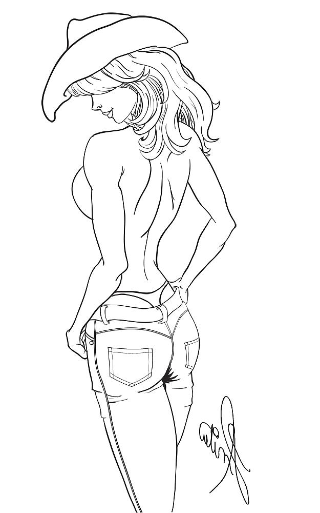 19P 3D -Cartoon-0033- JackAnita's Art-Nude gal. -5- no color