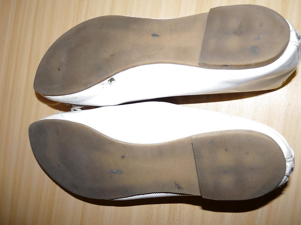16P Wifes high heels shoes flats ballerinas feet 5