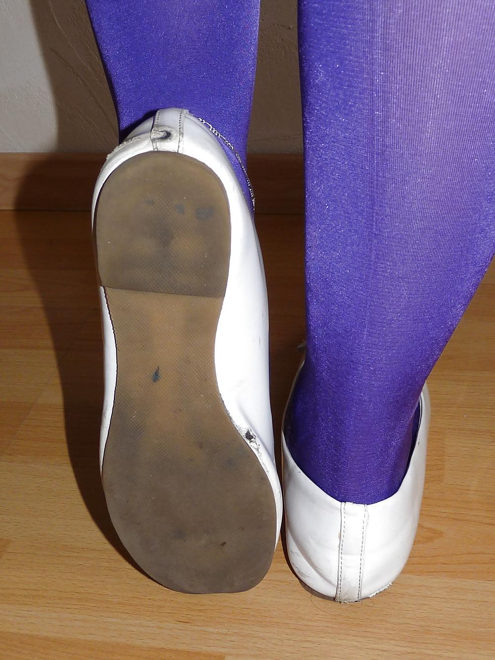 16P Wifes high heels shoes flats ballerinas feet 5