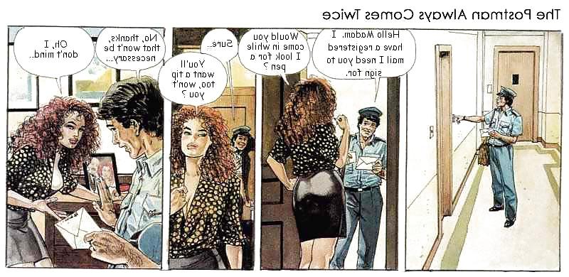 13P Erotic Comic Art 15 - The Postman