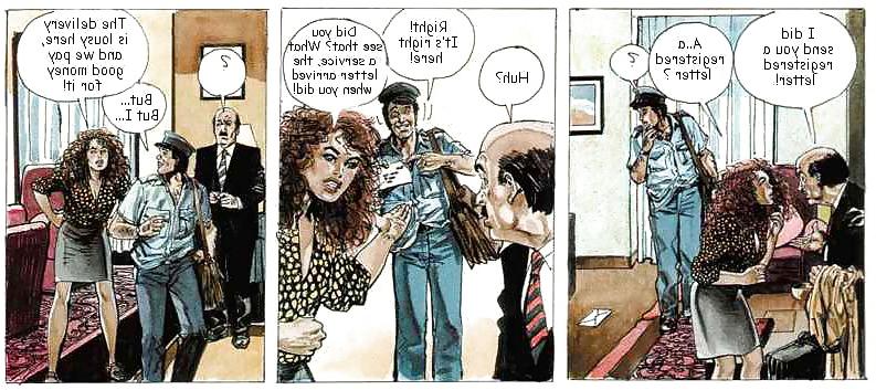 13P Erotic Comic Art 15 - The Postman