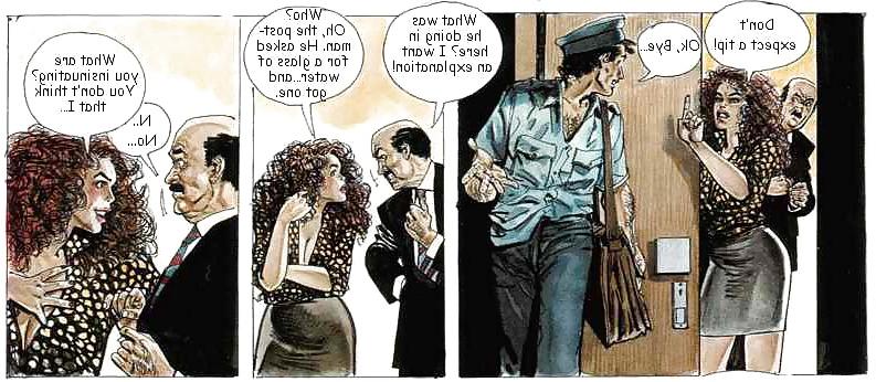 13P Erotic Comic Art 15 - The Postman