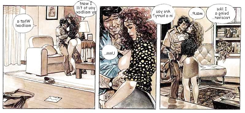 13P Erotic Comic Art 15 - The Postman