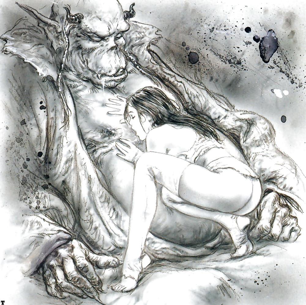 19P Them. Drawn Porn Art 20 - The Beauty and the Beast