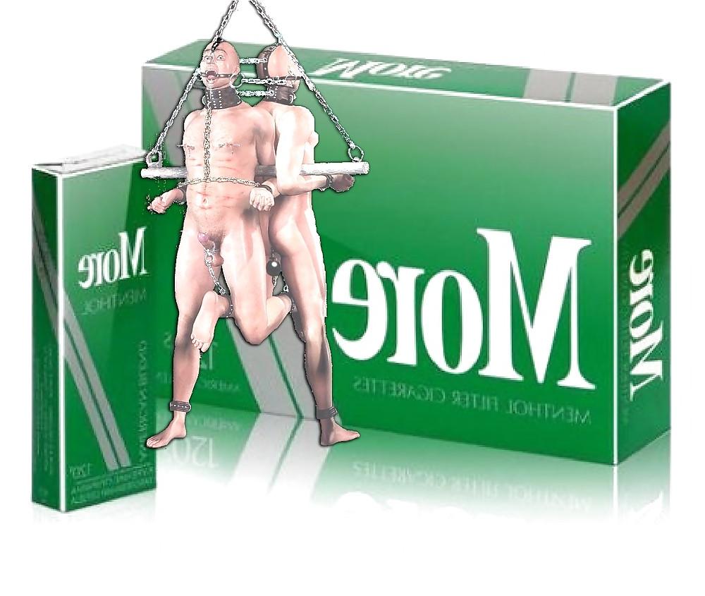 19P Slaves in Mistress' More 120's Cigarette Fetish Art