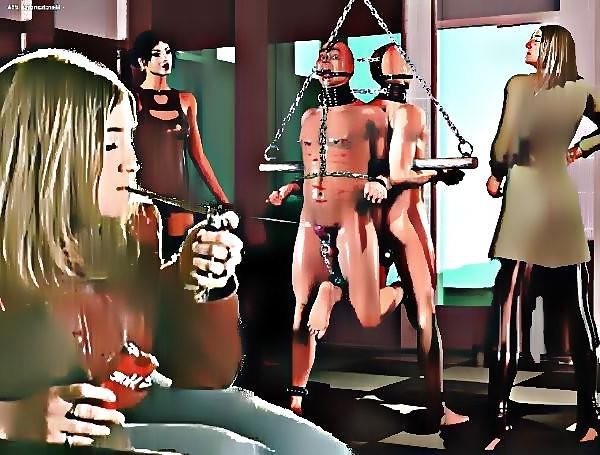 19P Slaves in Mistress' More 120's Cigarette Fetish Art