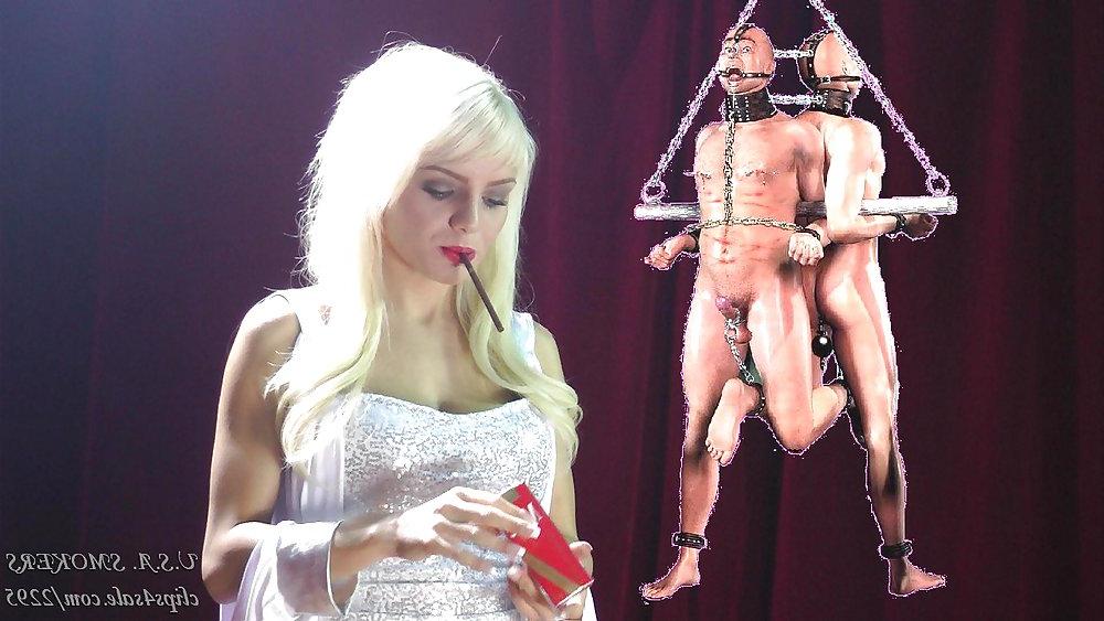 19P Slaves in Mistress' More 120's Cigarette Fetish Art