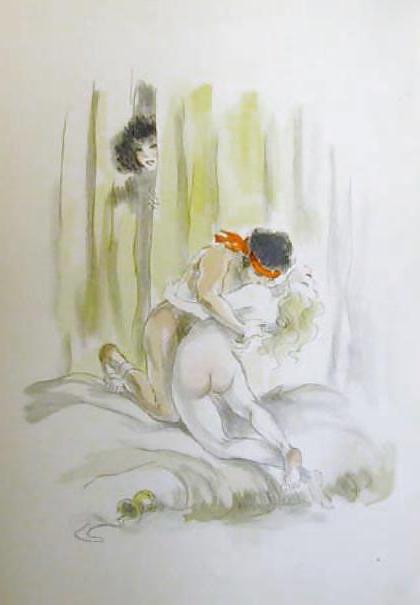 17P Painted EroPorn Art 130 - Artist N.N. (14) c. 1925