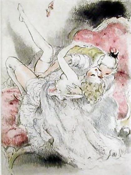 17P Painted EroPorn Art 130 - Artist N.N. (14) c. 1925