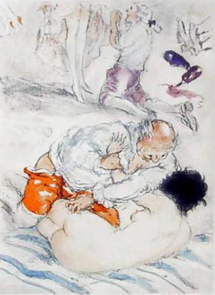 17P Painted EroPorn Art 130 - Artist N.N. (14) c. 1925
