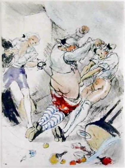 17P Painted EroPorn Art 130 - Artist N.N. (14) c. 1925