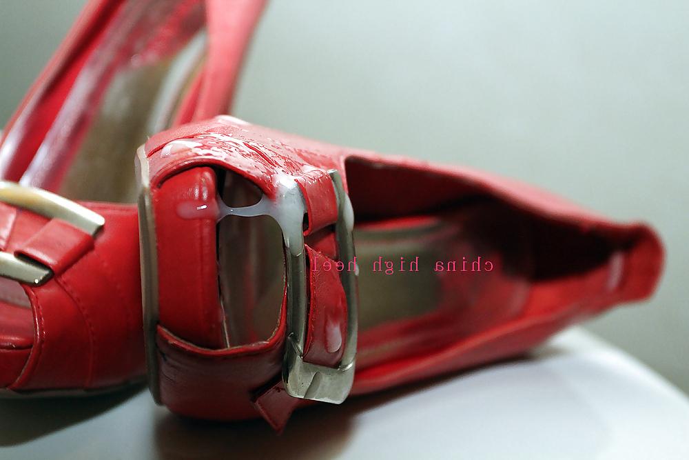 6P toilet fuck model shoes