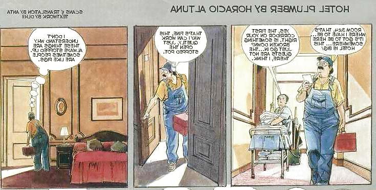 13P Erotic Comic Art 13 - Hotel Plumber