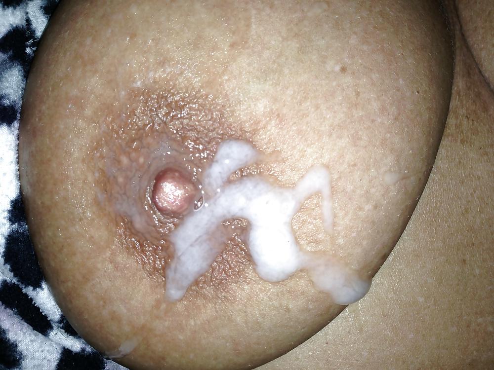 8P Gogeous tits cum on nipple and panty play