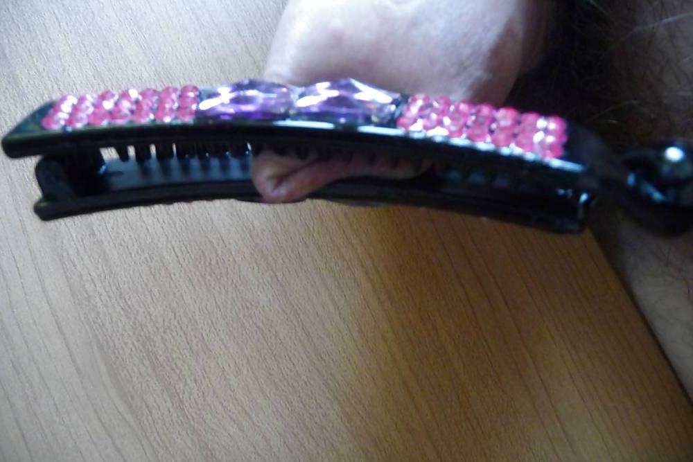 8P Cock torture with clips