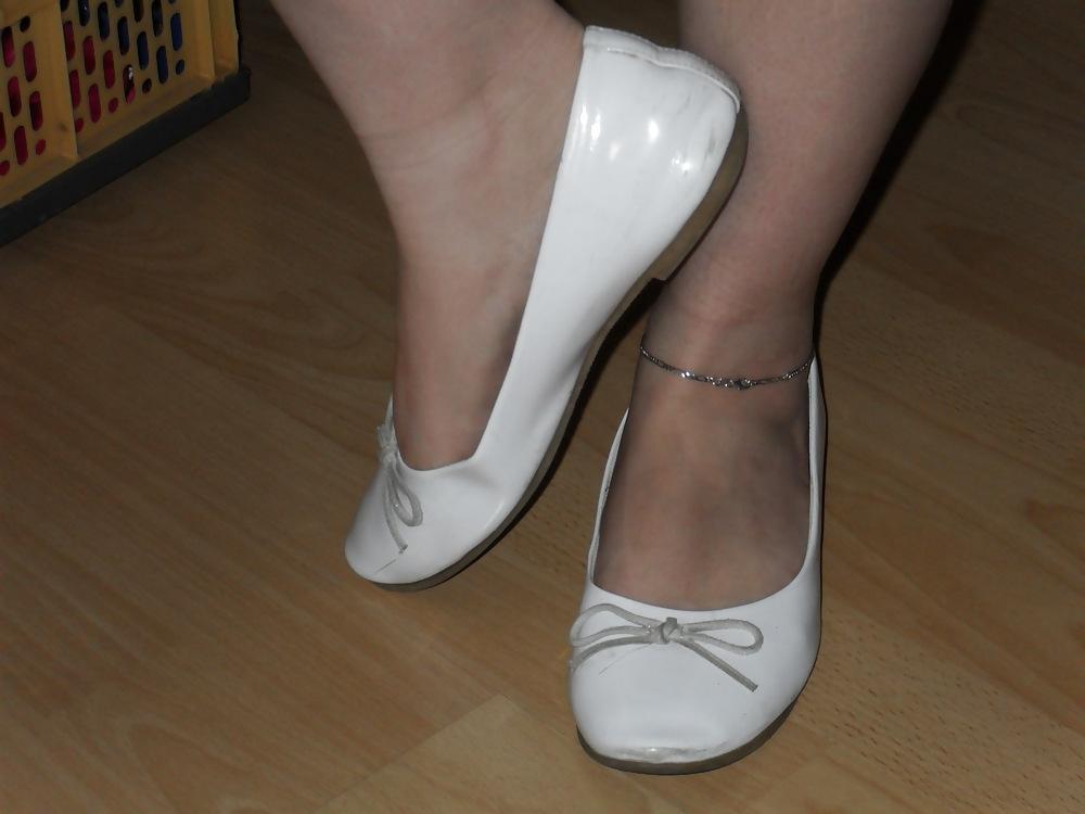 5P Wifes high heels shoes flats ballerinas feet 1