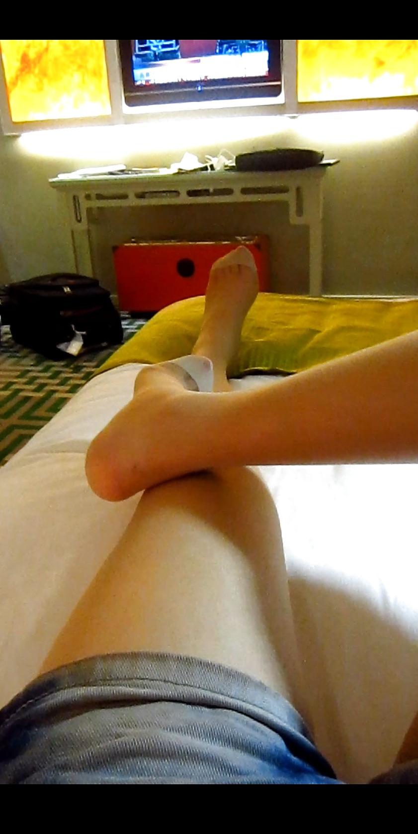 22P My asian GF's body, legs, feet + heels & stockings. (Fetish)