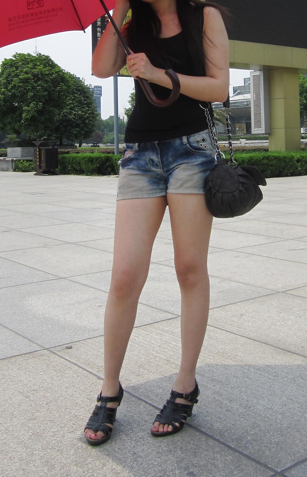 22P My asian GF's body, legs, feet + heels & stockings. (Fetish)