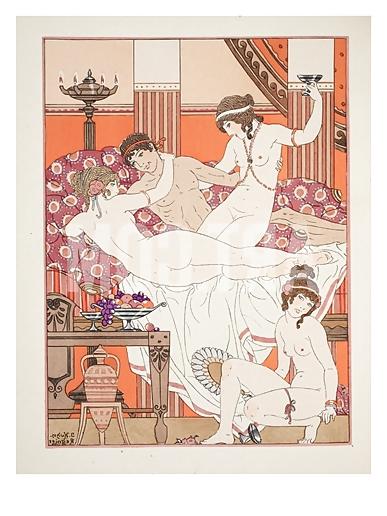 13P Art Deco Erotic Illustrations by Joseph Kuhn-Regnier