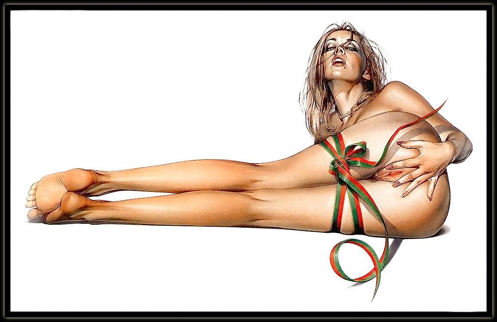 25P Female sensual drawings