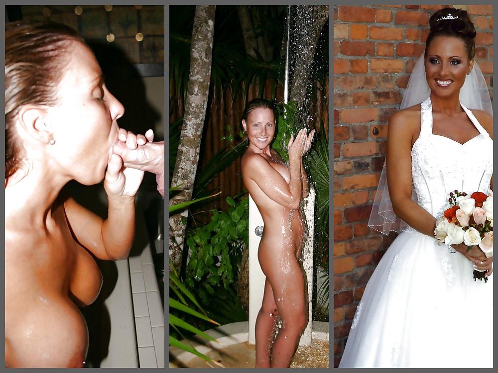 6P Dressed undressed bride