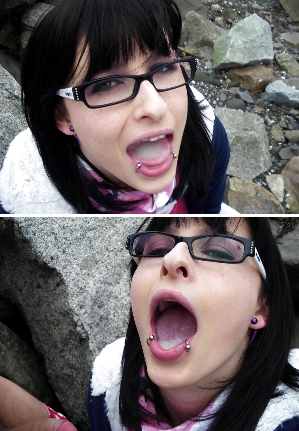 18P Cute Teen Facials with Glasses - 3