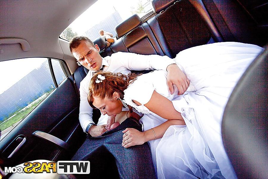 16P Hard deep throat from a bride