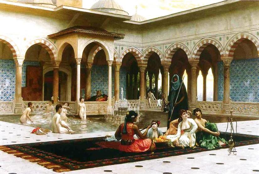 25P Thematic Painted Ero Art 4 - Harem Bath 