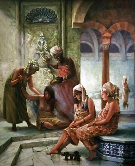 25P Thematic Painted Ero Art 4 - Harem Bath 