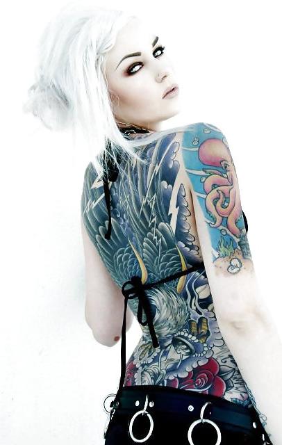 19P Punk Goth Tattoo Girls
